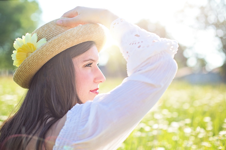 Sombreo informal mujer. Sombrero día de campo mujer
