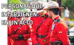 Icono personas y actos Policía montada de Canadá