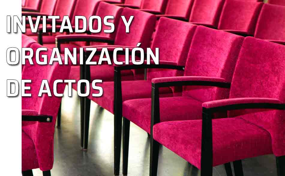 Organización de actos. Sillas de un auditorio