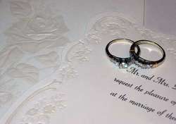 Invitación de boda.