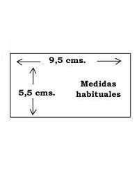 Modelo TV. Medidas Tarjeta Visita.